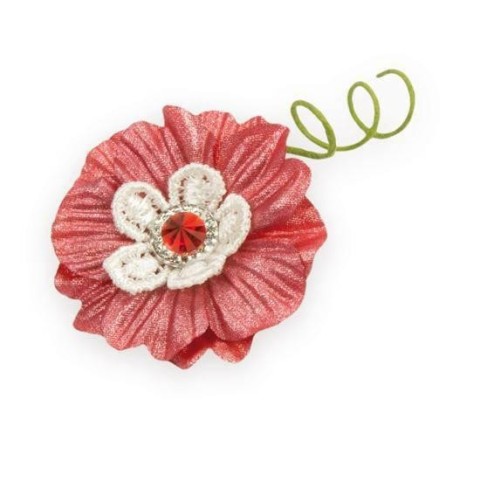 MARGHERITA CON STRASS ROSSO 360-60